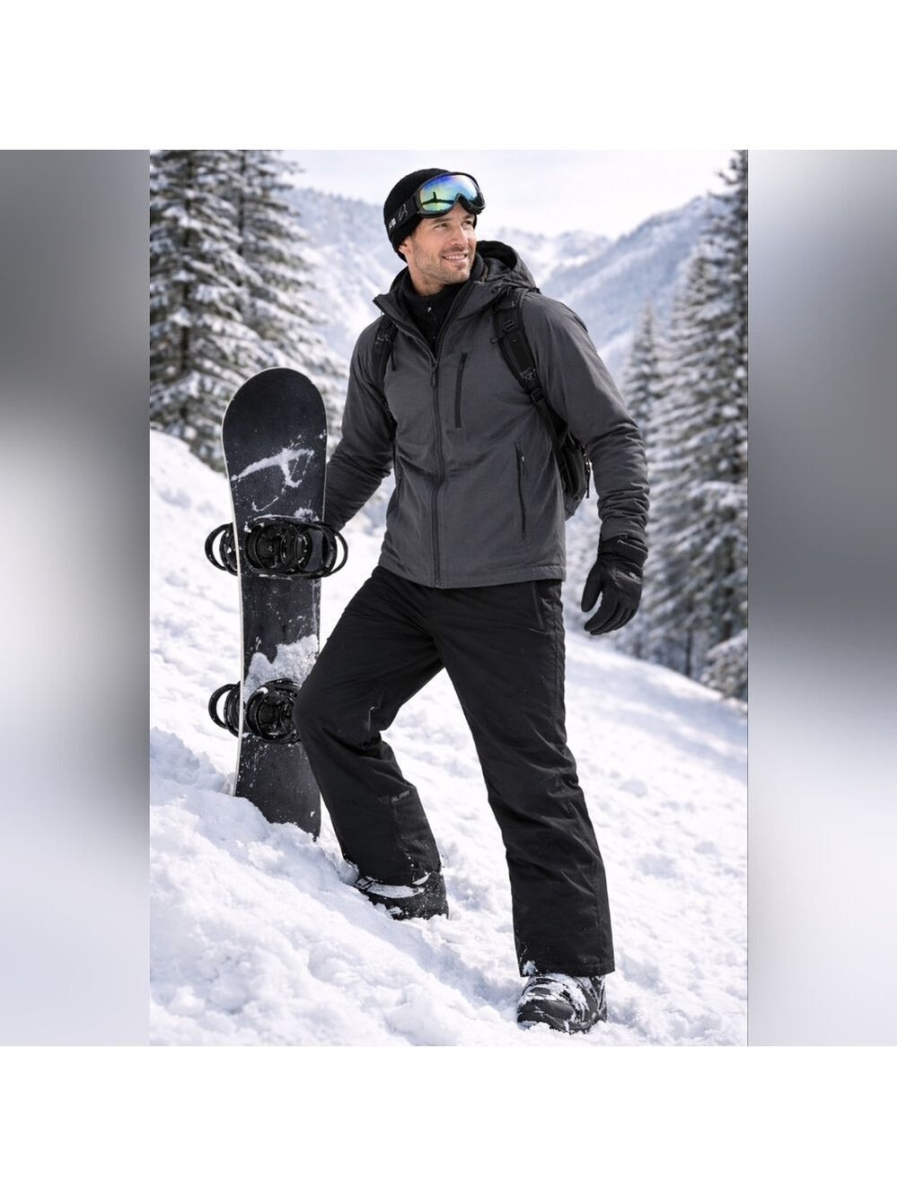 Alpine Design GORE-TEX Ski Snowboard Pants Men’s Large Black Lined Waterproof